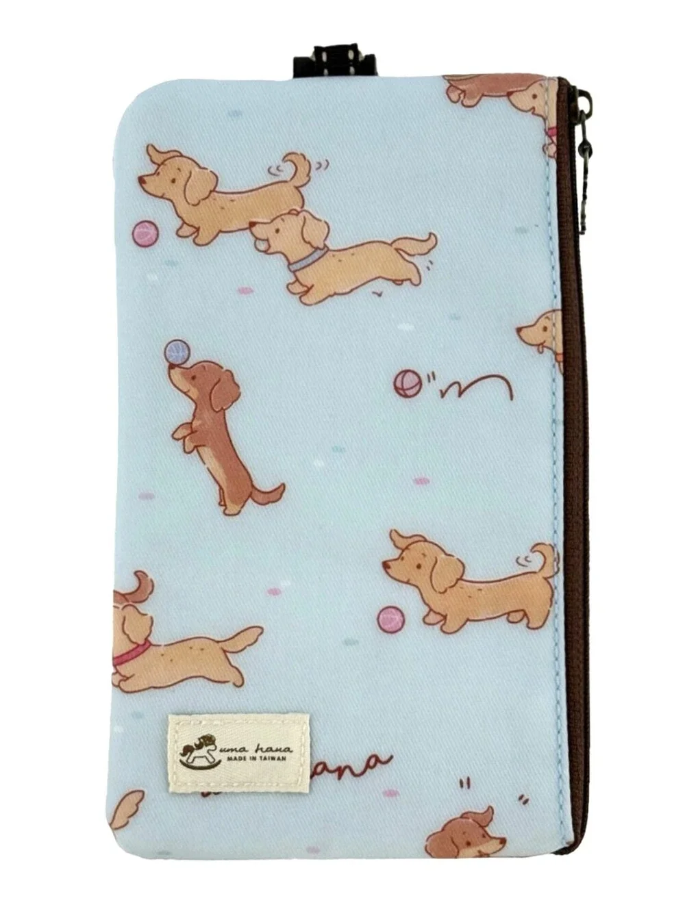 Waterproof Dachshund Weiner Dog Phone Case Pouch W/ Neck Strap